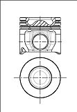 NÜRAL 87-433600-00 Поршень для FORD FIESTA VI (Форд Фиеста 6) NÜRAL 87-433600-00 Поршень для FORD FIESTA VI (Форд Фиеста 6)