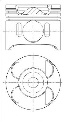 NÜRAL 87-433400-00 Поршень для MERCEDES-BENZ SPRINTER 3,5-T (Мэрcэдэс-бэнз Спринтэр 3,5-т) NÜRAL 87-433400-00 Поршень для MERCEDES-BENZ SPRINTER 3,5-T (Мэрcэдэс-бэнз Спринтэр 3,5-т)