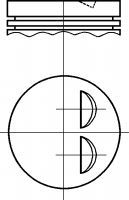 NÜRAL 87-102700-10 Поршень для OPEL AGILA (Опель Агила) NÜRAL 87-102700-10 Поршень для OPEL AGILA (Опель Агила)