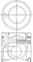 NÜRAL 87-179300-65 Поршень для MERCEDESBENZ (Мерседес бенц) NÜRAL 87-179300-65 Поршень для MERCEDESBENZ (Мерседес бенц)