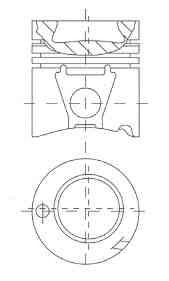 NÜRAL 87-179300-85 Поршень для MERCEDESBENZ (Мерседес бенц) NÜRAL 87-179300-85 Поршень для MERCEDESBENZ (Мерседес бенц)