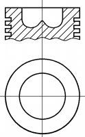 NÜRAL 87-782100-00 Поршень для FIAT SERIES 300 (Фиат Сэриэс 300) NÜRAL 87-782100-00 Поршень для FIAT SERIES 300 (Фиат Сэриэс 300)
