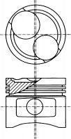 NÜRAL 87-306307-00 Поршень для OPEL MANTA B CC (Опель Манта б cc) NÜRAL 87-306307-00 Поршень для OPEL MANTA B CC (Опель Манта б cc)