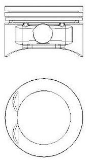 NÜRAL 87-306800-20 Поршень для OPEL OMEGA B (Опель Омега б) NÜRAL 87-306800-20 Поршень для OPEL OMEGA B (Опель Омега б)