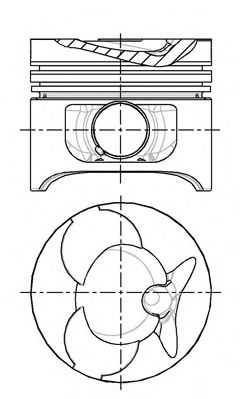NÜRAL 87-743100-10 Поршень для MERCEDESBENZ (Мерседес бенц) NÜRAL 87-743100-10 Поршень для MERCEDESBENZ (Мерседес бенц)