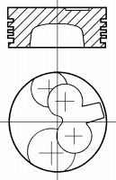 NÜRAL 87-307600-30 Поршень для MAZDA ETUDE V (Мазда Этудэ v) NÜRAL 87-307600-30 Поршень для MAZDA ETUDE V (Мазда Этудэ v)