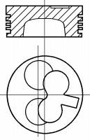 NÜRAL 87-307600-20 Поршень для OPEL CORSA SWING (Опель Корса свинг) NÜRAL 87-307600-20 Поршень для OPEL CORSA SWING (Опель Корса свинг)