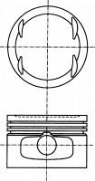NÜRAL 87-522700-00 Поршень для ROVER 400 (Ровер 400) NÜRAL 87-522700-00 Поршень для ROVER 400 (Ровер 400)