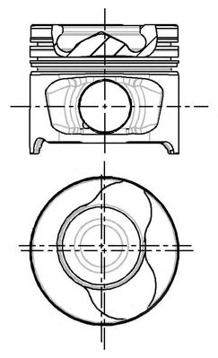 NÜRAL 87-123400-00 Поршень для RENAULT TONDAR 90 I (Рено Тондар 90 и) NÜRAL 87-123400-00 Поршень для RENAULT TONDAR 90 I (Рено Тондар 90 и)