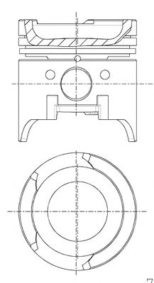 NÜRAL 87-780600-20 Поршень для FORD FIESTA (Форд Фиэста) NÜRAL 87-780600-20 Поршень для FORD FIESTA (Форд Фиэста)