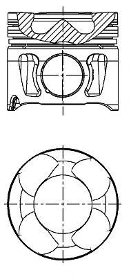 NÜRAL 87-436500-00 Поршень для CHRYSLER DELTA (Крайслер Дэлта) NÜRAL 87-436500-00 Поршень для CHRYSLER DELTA (Крайслер Дэлта)