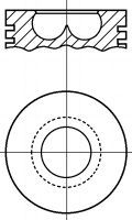 NÜRAL 87-244500-40 Поршень для FIAT F (Фиат Ф) NÜRAL 87-244500-40 Поршень для FIAT F (Фиат Ф)