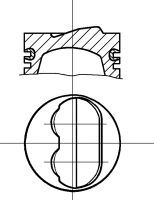 NÜRAL 87-782300-00 Поршень для FIAT STRADA II (Фиат Страда 2) NÜRAL 87-782300-00 Поршень для FIAT STRADA II (Фиат Страда 2)
