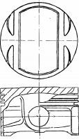 NÜRAL 87-307700-00 Поршень для SAAB 900 II (Сааб 900 2) NÜRAL 87-307700-00 Поршень для SAAB 900 II (Сааб 900 2)