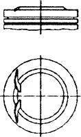 NÜRAL 87-307100-30 Поршень для OPEL CORSA SWING (Опель Корса свинг) NÜRAL 87-307100-30 Поршень для OPEL CORSA SWING (Опель Корса свинг)