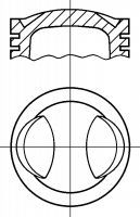 NÜRAL 87-527500-00 Поршень для ALFA ROMEO 168 (Альфа ромео 168) NÜRAL 87-527500-00 Поршень для ALFA ROMEO 168 (Альфа ромео 168)
