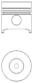 NÜRAL 87-206800-00 Поршень для FIAT 500 (Фиат 500) NÜRAL 87-206800-00 Поршень для FIAT 500 (Фиат 500)