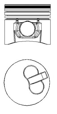 NÜRAL 87-431800-00 Поршень для KIA K2700 (Киа К2700) NÜRAL 87-431800-00 Поршень для KIA K2700 (Киа К2700)