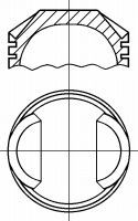 NÜRAL 87-110200-30 Поршень для ALFA ROMEO 168 (Альфа ромео 168) NÜRAL 87-110200-30 Поршень для ALFA ROMEO 168 (Альфа ромео 168)