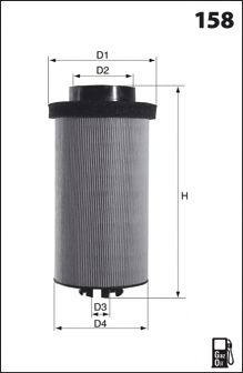 MECAFILTER ELG5551 Топливный фильтр для MAN TGM (Ман Тгм) MECAFILTER ELG5551 Топливный фильтр для MAN TGM (Ман Тгм)