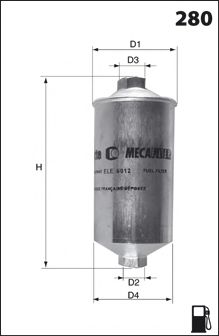MECAFILTER ELE3569 Топливный фильтр для SAAB 9-3 (Сааб 9-3) MECAFILTER ELE3569 Топливный фильтр для SAAB 9-3 (Сааб 9-3)
