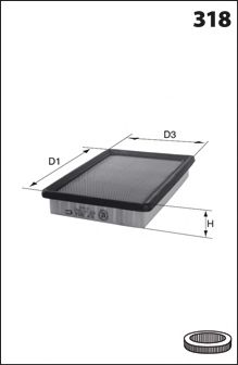MECAFILTER ELP3205 Воздушный фильтр для LANCIA (Лансиа/лянча) MECAFILTER ELP3205 Воздушный фильтр для LANCIA (Лансиа/лянча)