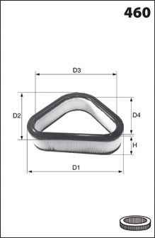 MECAFILTER EL3543 Воздушный фильтр для ROVER CABRIOLET (Ровер Cабриолэт)