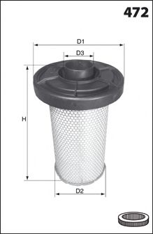 MECAFILTER EL2213 Воздушный фильтр для PEUGEOT (Пежо) MECAFILTER EL2213 Воздушный фильтр для PEUGEOT (Пежо)