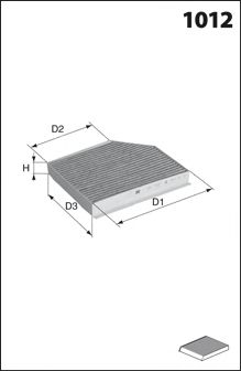 MECAFILTER EKR7331 Фильтр, воздух во внутренном пространстве для AUDI (Ауди) MECAFILTER EKR7331 Фильтр, воздух во внутренном пространстве для AUDI (Ауди)
