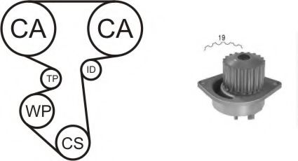 AIRTEX WPK-160001 Комплект ремня ГРМ для CITROËN C4 (CитроËн С4) AIRTEX WPK-160001 Комплект ремня ГРМ для CITROËN C4 (CитроËн С4)