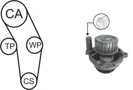 AIRTEX WPK-170301 Комплект ремня ГРМ для SEAT TOLEDO II (Сеат Толедо 2) AIRTEX WPK-170301 Комплект ремня ГРМ для SEAT TOLEDO II (Сеат Толедо 2)