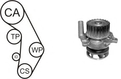 AIRTEX WPK-937704 Комплект ремня ГРМ для AUDI A4 (Ауди А4) AIRTEX WPK-937704 Комплект ремня ГРМ для AUDI A4 (Ауди А4)