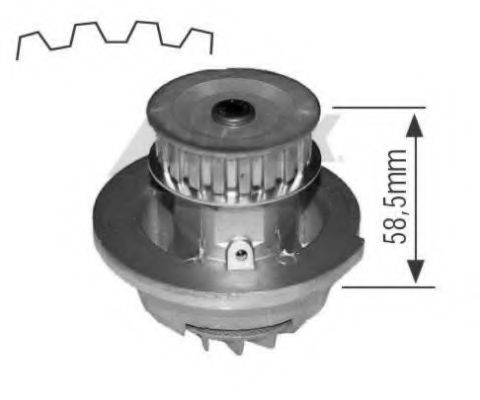 AIRTEX 1163 Водяной насос для OPEL MANTA B CC (Опель Манта б cc) AIRTEX 1163 Водяной насос для OPEL MANTA B CC (Опель Манта б cc)