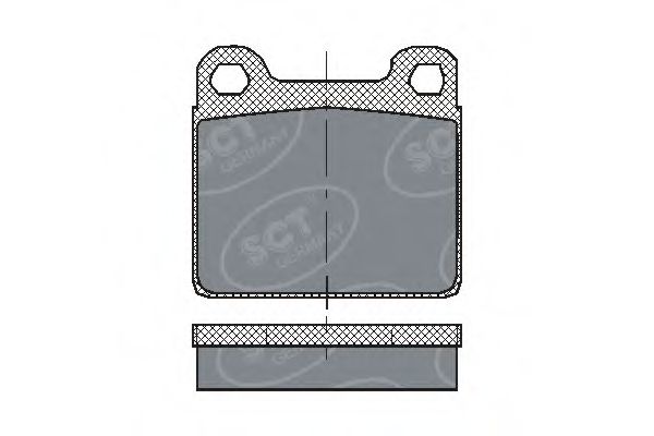 SCT Germany SP 126 PR Тормозные колодки для AUDI 100 (Ауди 100) SCT Germany SP 126 PR Тормозные колодки для AUDI 100 (Ауди 100)