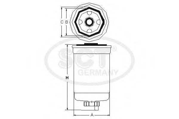SCT Germany ST 302 Топливный фильтр для FIAT PALIO (Фиат Палио) SCT Germany ST 302 Топливный фильтр для FIAT PALIO (Фиат Палио)