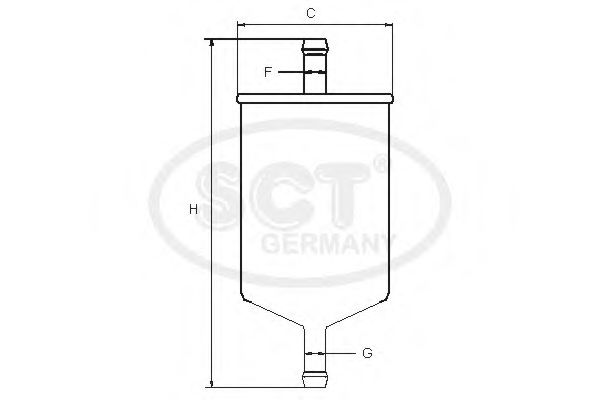 SCT Germany ST 308/1 Топливный фильтр для NISSAN 200 SX (Ниссан 200 сx) SCT Germany ST 308/1 Топливный фильтр для NISSAN 200 SX (Ниссан 200 сx)