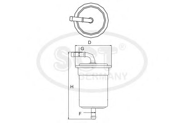 SCT Germany ST 328 Топливный фильтр для INFINITI J30 (Инфинити Ж30) SCT Germany ST 328 Топливный фильтр для INFINITI J30 (Инфинити Ж30)