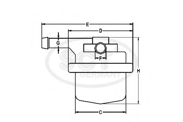 SCT Germany ST 332 Топливный фильтр 08 1984 для SUBARU (Субару) SCT Germany ST 332 Топливный фильтр 08 1984 для SUBARU (Субару)