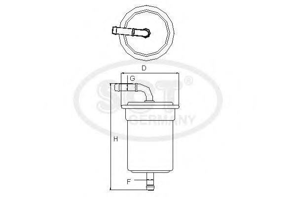 SCT Germany ST 709 Топливный фильтр для SUBARU (Субару) SCT Germany ST 709 Топливный фильтр для SUBARU (Субару)