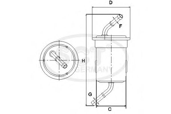 SCT Germany ST 767 Топливный фильтр для MAZDA 323 PROTEG V (Мазда 323 протеже 5) SCT Germany ST 767 Топливный фильтр для MAZDA 323 PROTEG V (Мазда 323 протеже 5)
