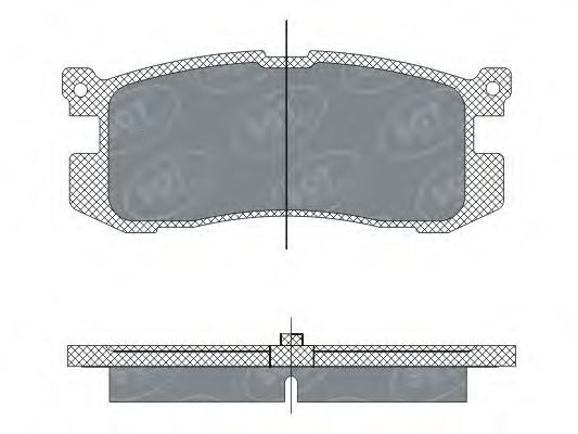 SCT Germany SP 283 PR Тормозные колодки для MAZDA 626 III (Мазда 626 3) SCT Germany SP 283 PR Тормозные колодки для MAZDA 626 III (Мазда 626 3)