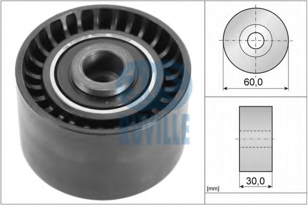 RUVILLE 56642 Паразитный Ведущий ролик, зубчатый ремень для PEUGEOT 1007 (Пежо 1007) RUVILLE 56642 Паразитный Ведущий ролик, зубчатый ремень для PEUGEOT 1007 (Пежо 1007)