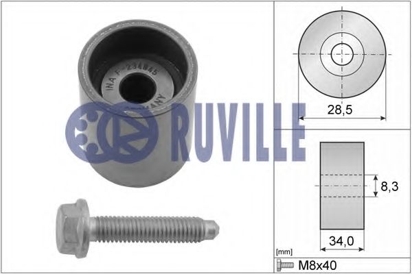RUVILLE 55465 Паразитный Ведущий ролик, зубчатый ремень для VOLKSWAGEN JETTA VI (Фольксваген Джетта 6) RUVILLE 55465 Паразитный Ведущий ролик, зубчатый ремень для VOLKSWAGEN JETTA VI (Фольксваген Джетта 6)
