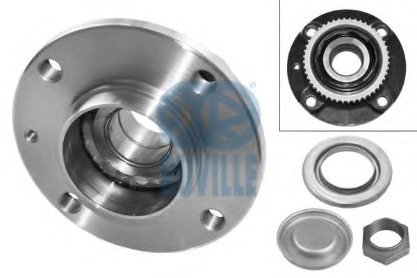 RUVILLE 6625 Комплект подшипника ступицы колеса 