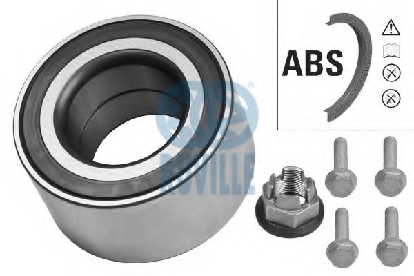 RUVILLE 6709 Комплект подшипника ступицы колеса 