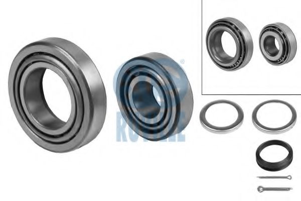 RUVILLE 6502 Комплект подшипника ступицы колеса 