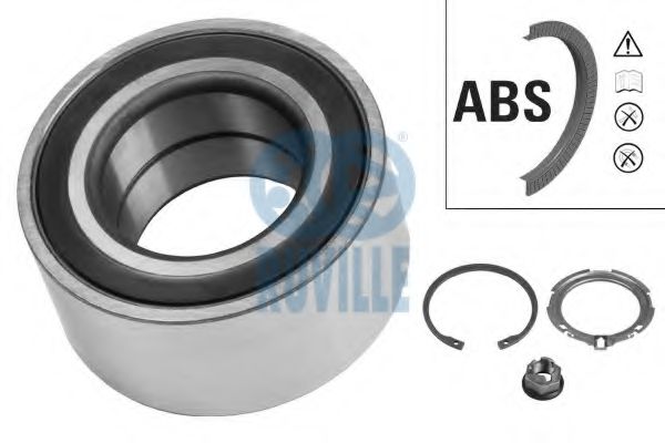 RUVILLE 5507 Комплект подшипника ступицы колеса для RENAULT LAGUNA II ER (Рено Лагуна 2 ер) RUVILLE 5507 Комплект подшипника ступицы колеса для RENAULT LAGUNA II ER (Рено Лагуна 2 ер)