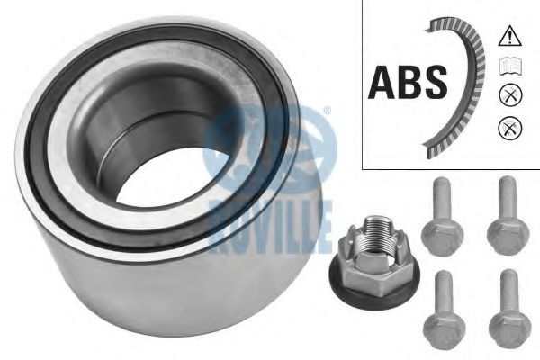 RUVILLE 6710 Комплект подшипника ступицы колеса 