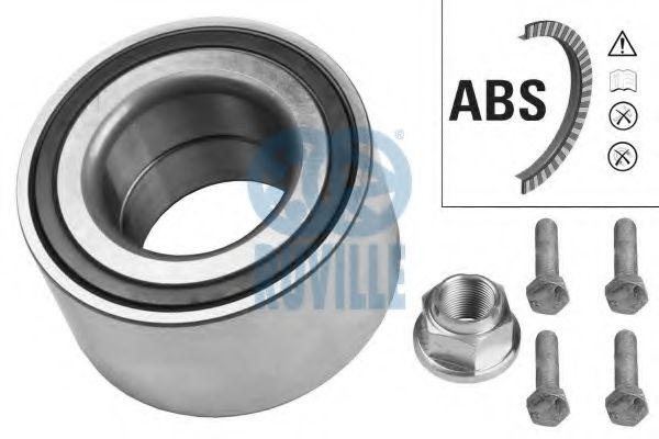 RUVILLE 6712 Комплект подшипника ступицы колеса 