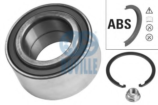 RUVILLE 6633 Комплект подшипника ступицы колеса 